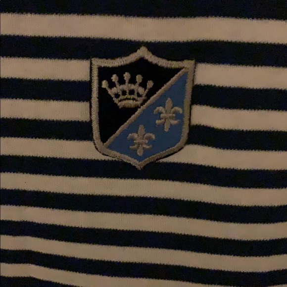 Retro Blue & White Sailor Style Drop Skit Dress - Picture 4 of 5